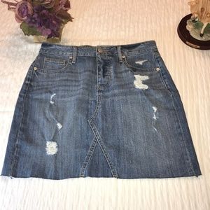 Lou & Grey Blue Jean Denim Skirt Size 29